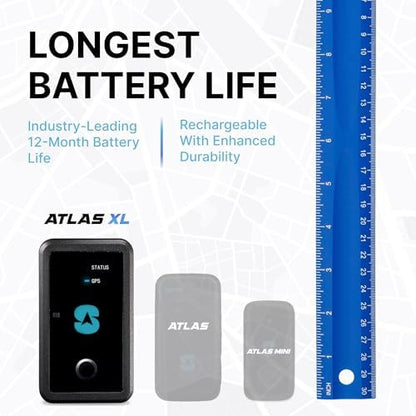 Spy Tec GPS Tracker for Vehicles, 1-Year Battery, 1-Month Service Included