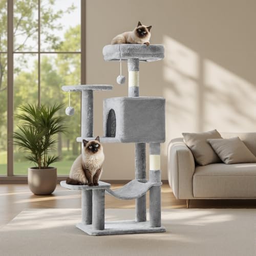 44 Inch Small Cat Tree Tower for Indoor Cats and Kittens
