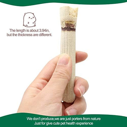 BWOGUE 100g Pet Snacks, Bamboo Chews for Rabbits, Sweet Bamboo Chew Sticks