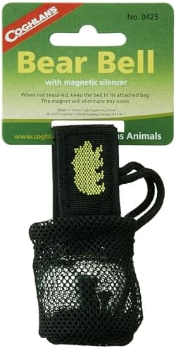 Coghlan's Magnetic Bear Bell with Silencer - Hiking Safety Gear for Wildlife Alert