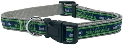 Pets First NFL Seattle Seahawks Licensed PET COLLAR, Extra Large - Heavy-Duty, Strong, and Durable Dog Collar. Available in 31 Football Teams and 4 Sizes