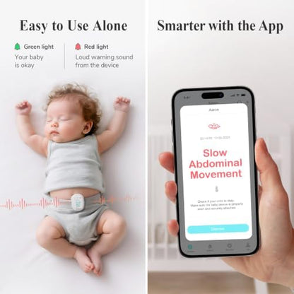 Sense-U Pro Baby Movement & Sleep Position Monitor, Sleep Analysis, Long Battery Life, Easy Clip-On Design
