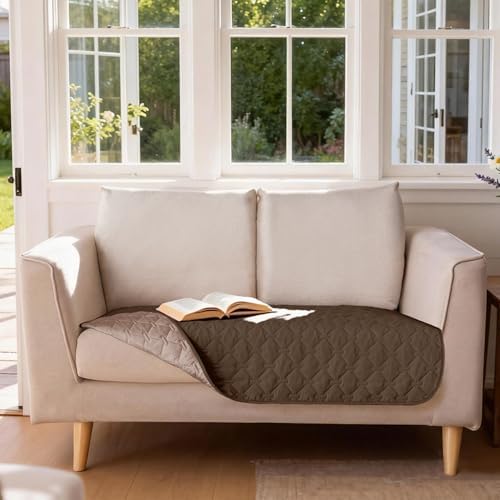 gogobunny Waterproof Loveseat Cover, Reversible Dog Cat Blanket for Couch