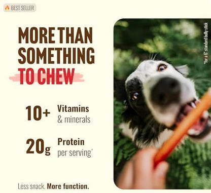 Natural Farm Odor-Free Thin Bully Sticks (12”, 12-Pack) All-Natural Dog Chews, 100% Beef Pizzle, Grass-Fed, Grain-Free, Protein for Muscle Development & Energy, Perfect for Small & Senior Dogs