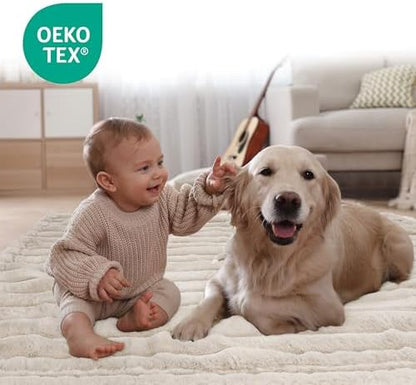 Reversible Waterproof Sherpa Pet Blanket for Large Dogs & Cats
