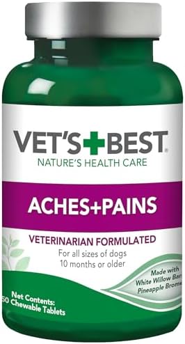 Vet's Best Hip & Joint Supplement for Dogs, Glucosamine, 50 Chew Tablets