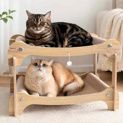 Two Level Sisal Cat Scratcher Bed