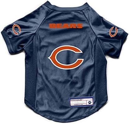 Littlearth NFL Chicago Bears Stretch Pet Jersey, Team Color, X-Large