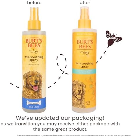 Burt's Bees for Pets Itch Soothing Dog Spray, Honeysuckle Aloe, 10 Oz, 6-Pk