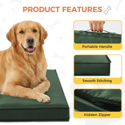 Outdoor Dog Bed XXL Sized Dog, Waterproof, 47x29x3.5 Inch