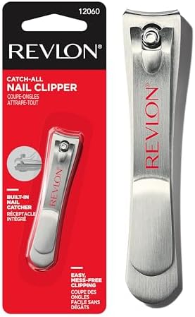 Revlon Catch-All Nail Clipper, Silver, 1 Count
