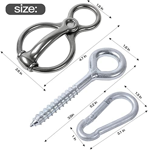Martx Blocker Tie Ring for Horses, Stainless Steel Tack Accessories
