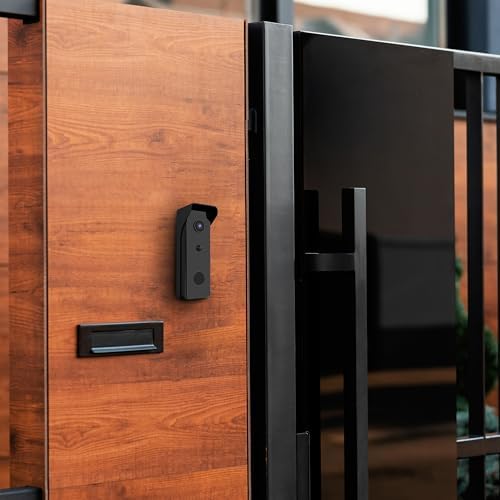 Feit Electric Smart Video Doorbell Camera, 2.4GHz Wi-Fi, No Hub, Two-Way Audio, Advance Motion Detection, 16ft. Night Vision, 2K HD Video, Micro SD Card Storage, Chime Included, Battery Powered Design