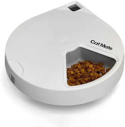 Cat Mate Replacement Bowl with Stainless Steel Inserts for 5-Meal Feeder