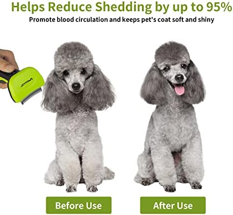 Upgraded Pet Self Cleaning Grooming Brush Curved Deshedding Tool