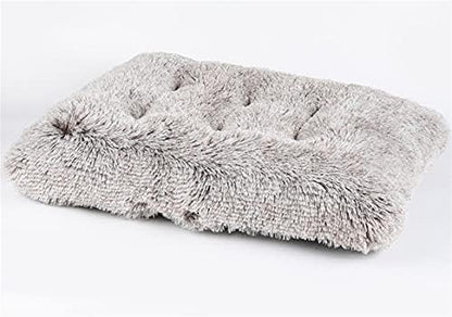 Long Plush Calming Pet Bed Cuddler Pet Bed Gradient Khaki M