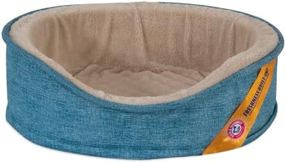 Petmate Assorted Plush Suede Lounger for Pets, 23 x 17 x 7in