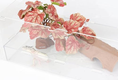 Reptile Fake Plants Terrarium Decor fit Snake Gecko Ball Python