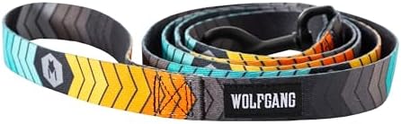 Wolfgang Heavy Duty Dog Leash, Pull-Tested to Over 800 lbs for Walking & Training, ChevTech Print, Large
