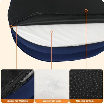 Dwanton Orthopedic Waterproof XX-Large Dog Bed Sofa, Gel Memory Foam, 48"