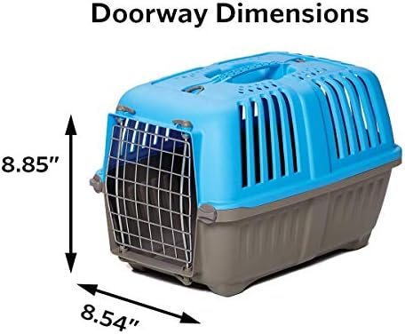 Spree by MidWest 22-Inch Travel Carrier, Blue, Fits Pets up to 12 lbs