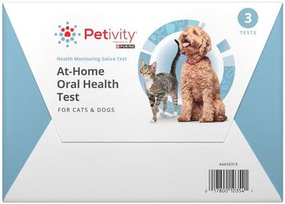 Purina Petivity At-Home Oral Health Test for Cats and Dogs, 3 Pack