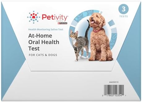 Purina Petivity At-Home Oral Health Test for Cats and Dogs, 3 Pack