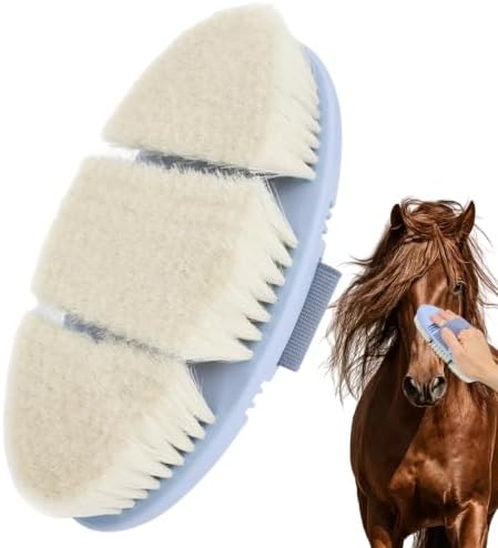Soft Wool Horse Face Brush Flexible Horse Brush for Grooming