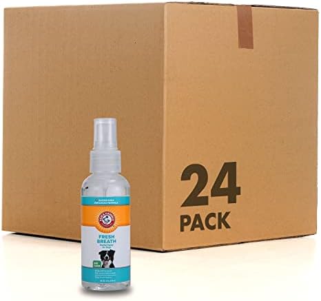 Arm & Hammer Dog Oral Care Breath Spray, Mint Flavor, 4 Fl Oz Bottle, 24-Pk