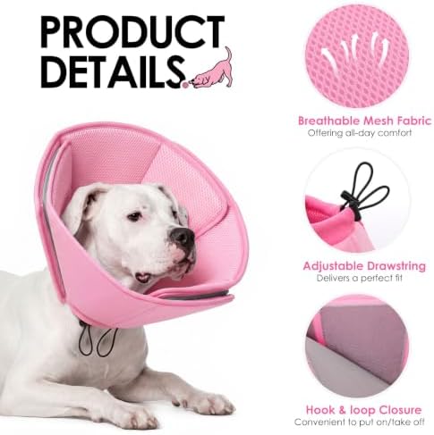 AOFITEE Soft Dog Cone Collar Anti-Lick, Dog Cone Alternative After Surgery