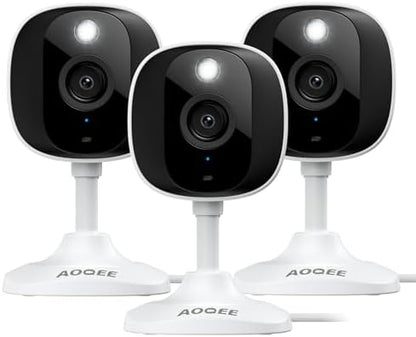 AOQEE 2K Security Camera for Indoor/Outdoor, Color Nigth Vision, C1 3Pack