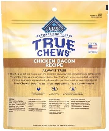 Blue Buffalo True Chews Chicken Bacon Dog Treats, 22 oz