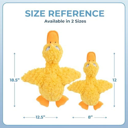 Best Pet Supplies Squeaky Plush Dog Toy - Ducky Doodle, Medium