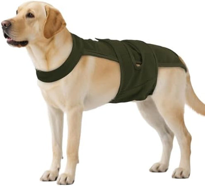 QBLEEV Female Dog Diapers with Adjustable Suspenders – Washable Sanitary Panties for Dogs in Heat or Incontinence, Escape-Proof Reusable Pet Period Underwear Onesie for Small to Large Breeds