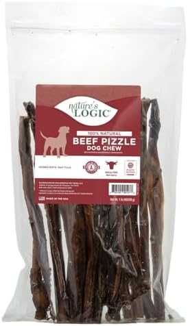 NATURE'S LOGIC All-Natural Beef Pizzle Dog Chew Stick - Bully Stick