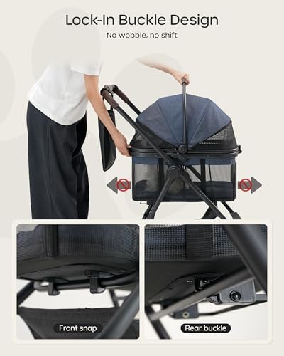 3 in 1 Pet Carrier Stroller for Small/Medium Dogs up to 33 lbs