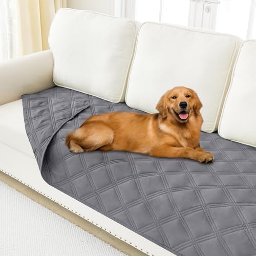 Smiry Waterproof Dog Bed Cover, Reversible Pet Blanket for Sofa Couch