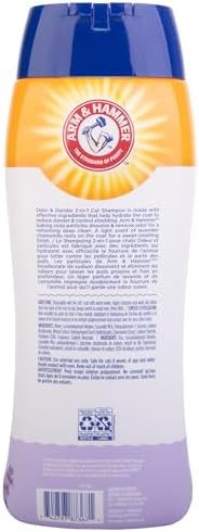 Arm & Hammer 2-in-1 Deodorizing Cat Shampoo, Lavender Chamomile, 20 Fl Oz