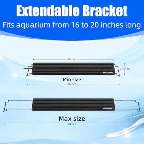 AQUANEAT LED Aquarium Light Full Spectrum for 16 Inch to 20 Inch Fish Tank Light Fresh Water