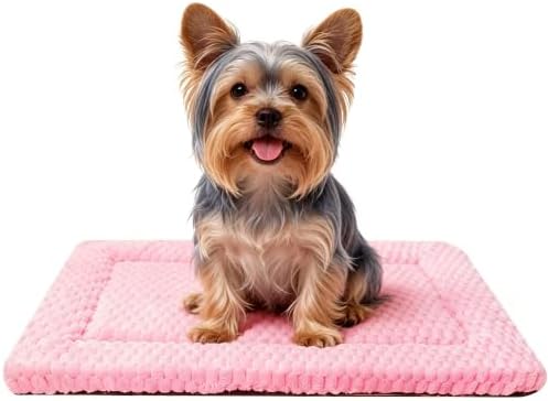 Dog Bed Mat - Durable & Cute Crate Dog Beds for Small Dogs & Cats, Comfortable Kennel Pad for Home, Crate & Travel