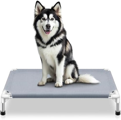 Elevated Dog Bed, Raised Dog Bed for Large Dogs, Cooling Dog Cots Beds