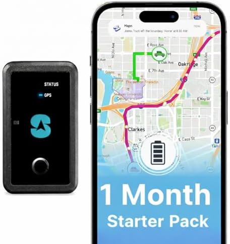 Spy Tec GPS Tracker for Vehicles, 1-Year Battery, 1-Month Service Included