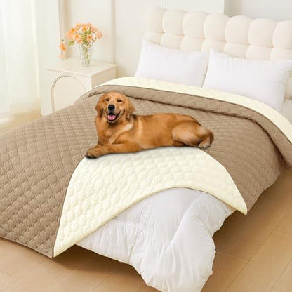 Smiry Waterproof Dog Bed Cover Blanket, Reversible Pet Blanket