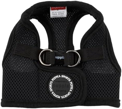 Puppia Soft Vest Dog Harness - Black - Large