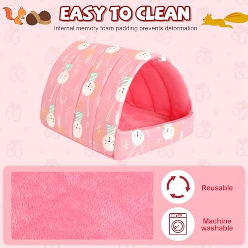 UPINS 2 Pack Guinea Pig Bed, Guinea Pig Hideout