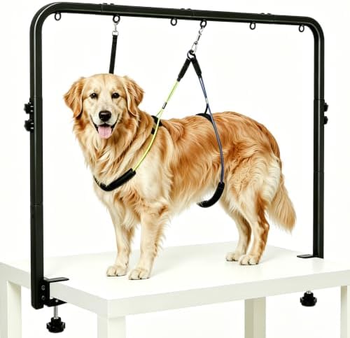 Adjustable Pet Grooming Arm with Clamp for Small & Medium Large Dogs,58"