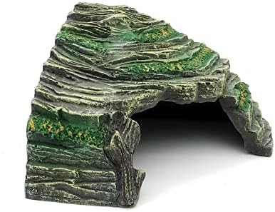 JIHAQUA Terrarium Decor Reptile Hide Reptile Hides and Caves, Medium
