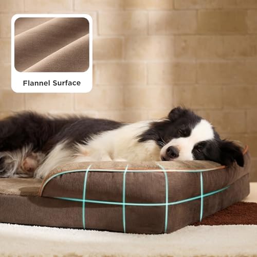 Bedsure Orthopedic Dog Beds Large Sized Dog with Removable Washable Cover
