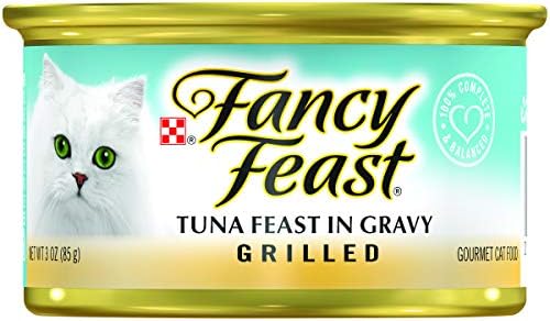 Fancy Feast Gourmet Wet Cat Food, Tuna Feast In Gravy, Grilled, 3 Ounce Single Can