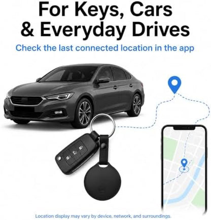 GPS Tracker for Vehicles No Subscription, iOS & Android - 4 Pack